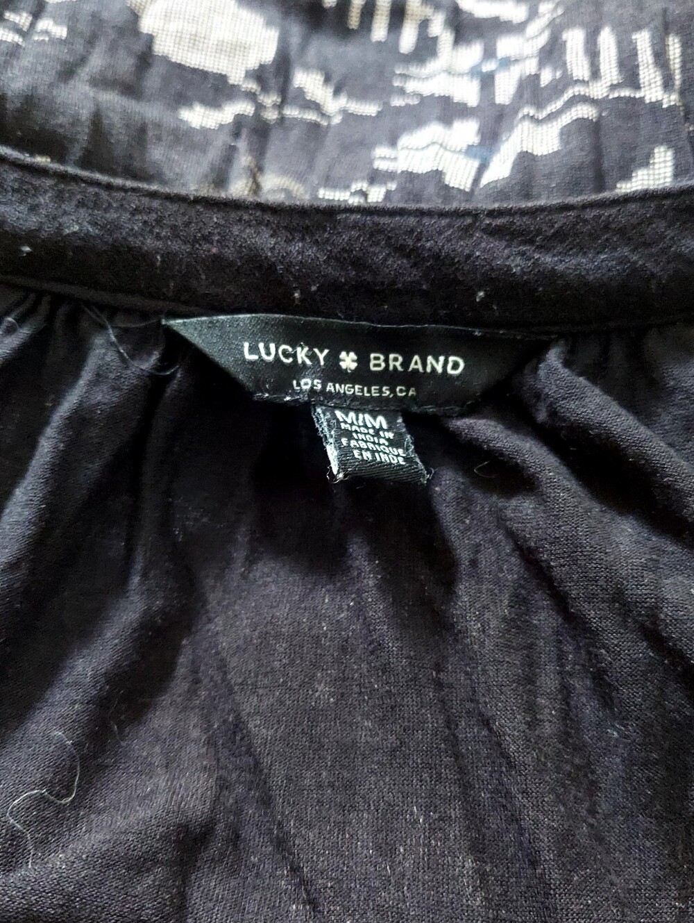 Lucky Brand Black Faux Leather Straight Pants Sz M - Picture 3 of 4